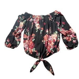 2/$15 Girls floral top